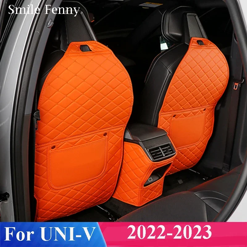 For Changan UNI V UNI-V 2024 2023 2022 Accessories Full Cover Car Seat Anti-kick Mat Car Seat Back Protector Cover Anti-dirt Pad