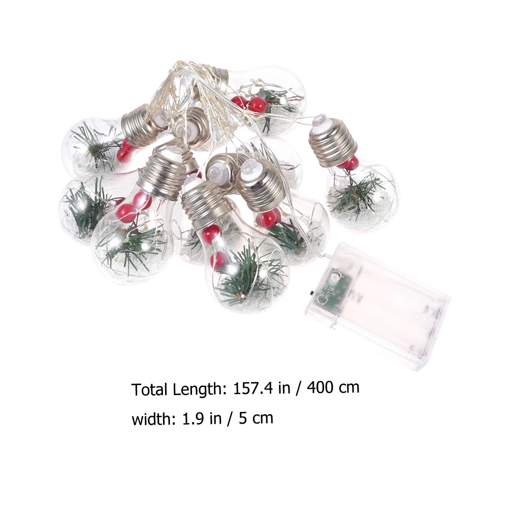 

Christmas Tree String Lights Ornaments LED Lamp Post Decorative Outdoor Plastic