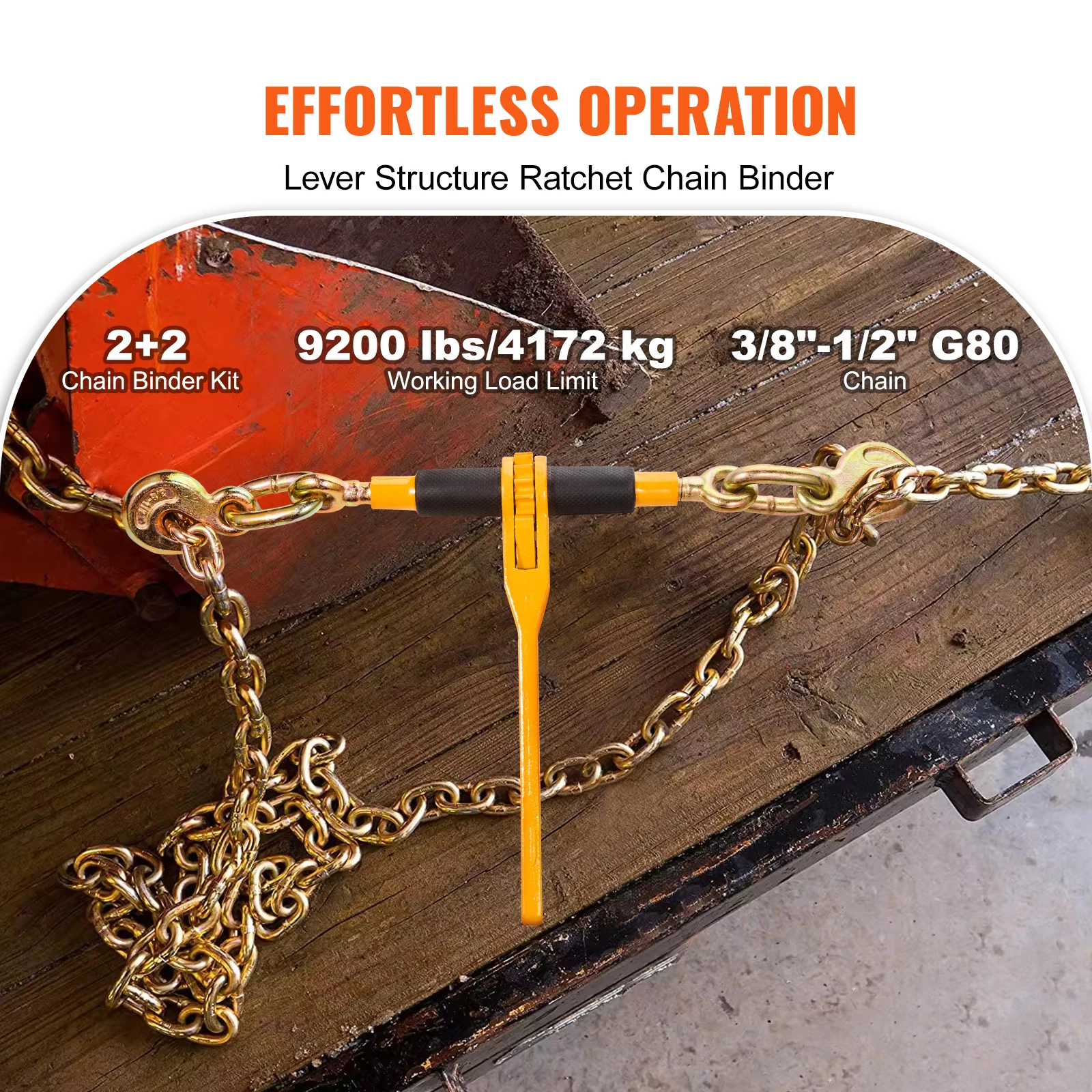 SucceBuy 2pcs Binder Chain 3/8\