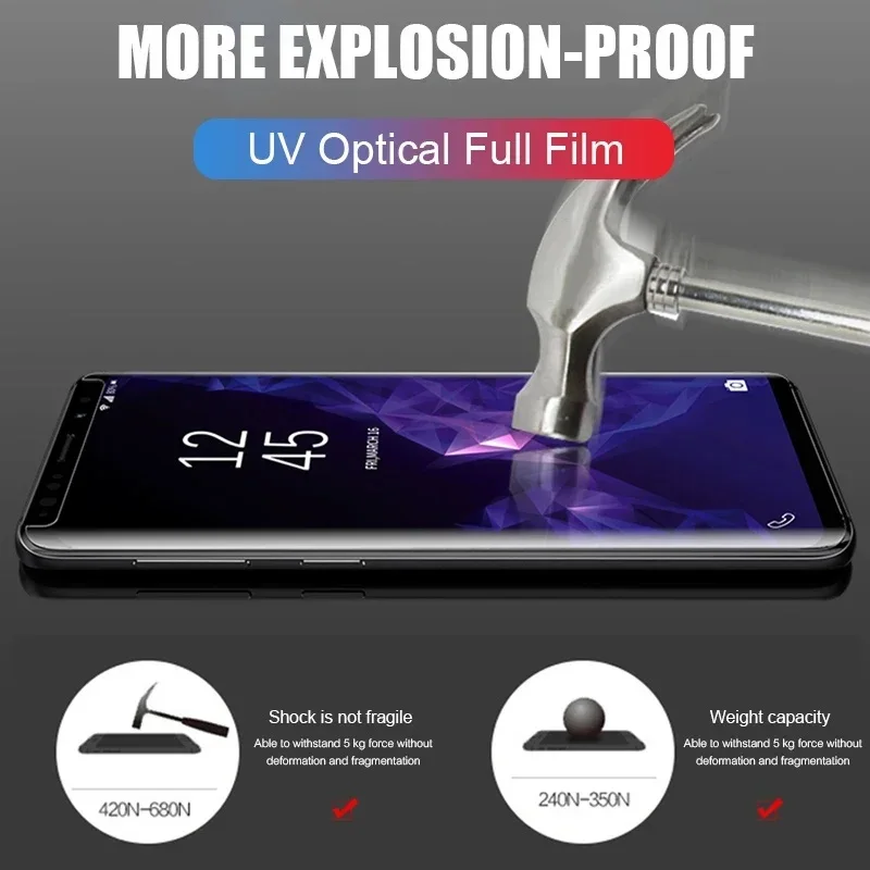 UV Liquid Full Glue Tempered Glass For Xiaomi Mi 12 13 Pro 14 Ultra CIVI 2 3 MIX 4 Note 10 Lite 11 11T 12S 12X Screen Protector