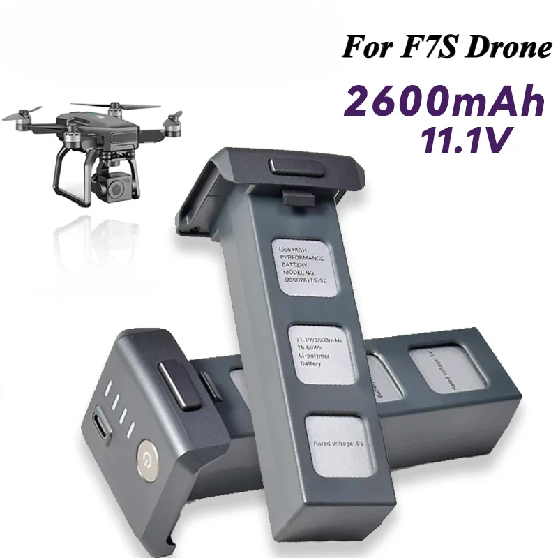 

F7S Drone Battery 11.1V 2600mAh Battery For F7S 4K Pro 5G Wifi PFV Drone Original Battery Parts