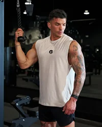 Summer Men's Sleeveless Gym Vest Bodybuilding Fashion Basketball Vest Breathable Mesh Sports Undershirt Fitness Running Vest