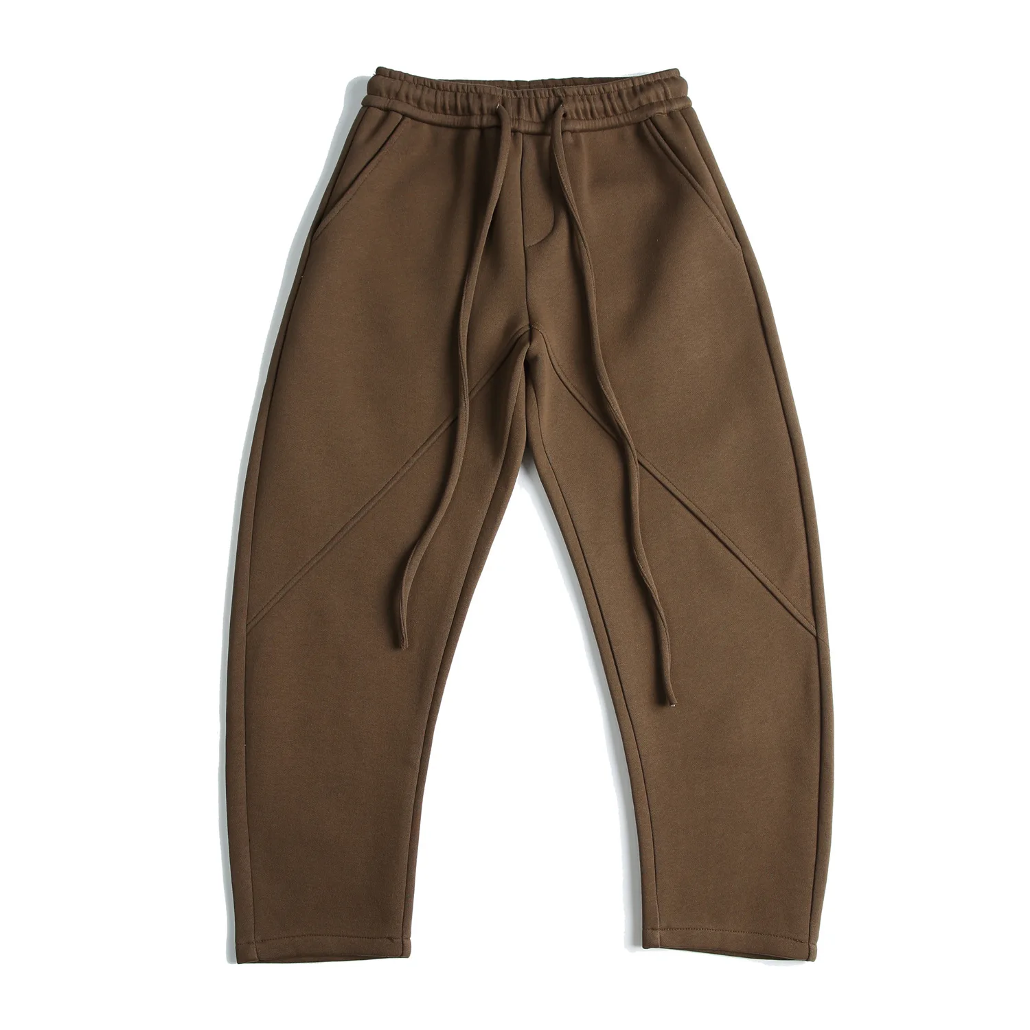 

500GSM Heavyweight American Retro Clean Fit Tailored Sweatpants Unisex Loose Casual Curved-hem Pants for Men Trendy Autumn 2025