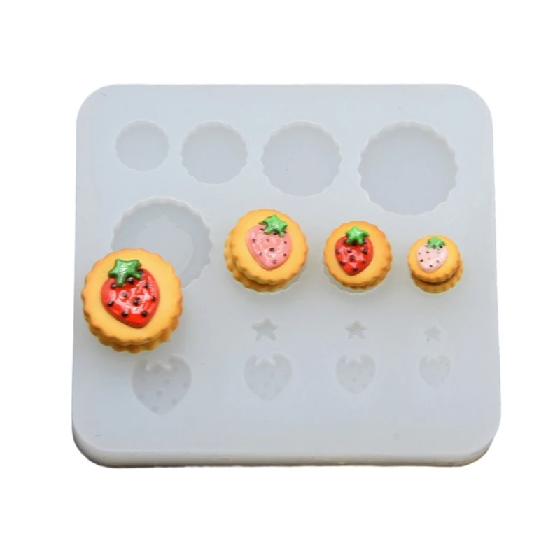 

Small Strawberry Cookie Silicone Mold Suitable for Crafting and Art Projects Dropship