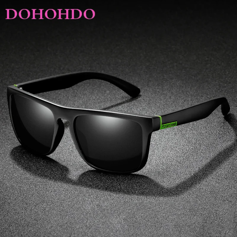 DOHOHDO خمر في الهواء الطلق القيادة النظارات الشمسية الرجال مربع نظارات شمسية مستقطبة النساء ظلال Oculos دي سول Masculino UV400 نظارات