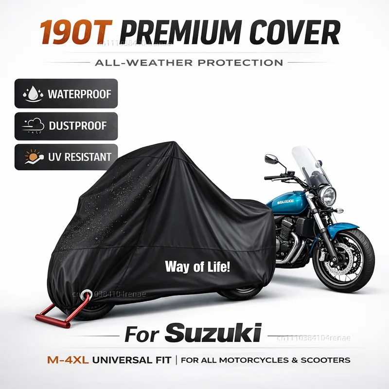 

for SUZUKI 650 VSTROM V STROM DL 650 DL XT DL650 650XT 190T Motorcycle Cover Waterproof Dustproof UV Protection All Season