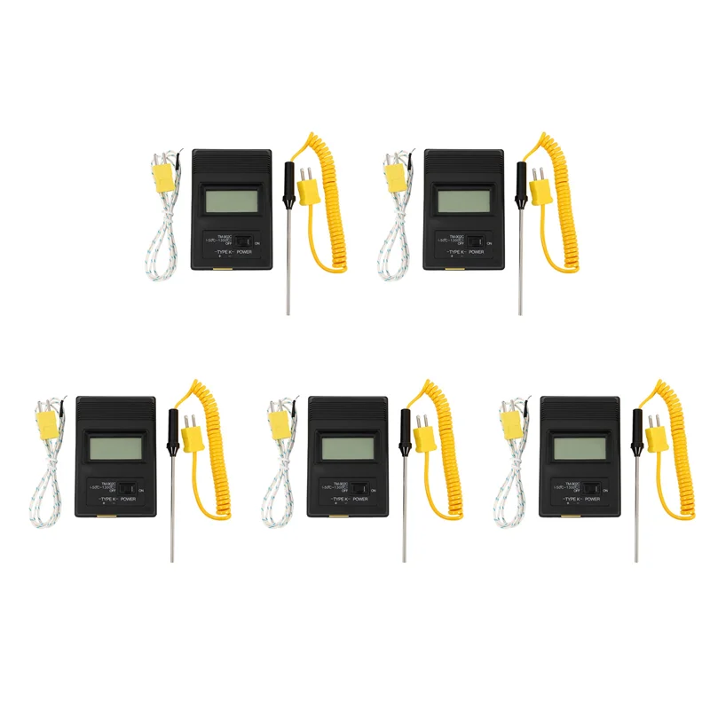 

5X TM-902C (-50 по Цельсию до 750 по Цельсию) Измеритель температуры TM902C Цифровой датчик термометра типа K