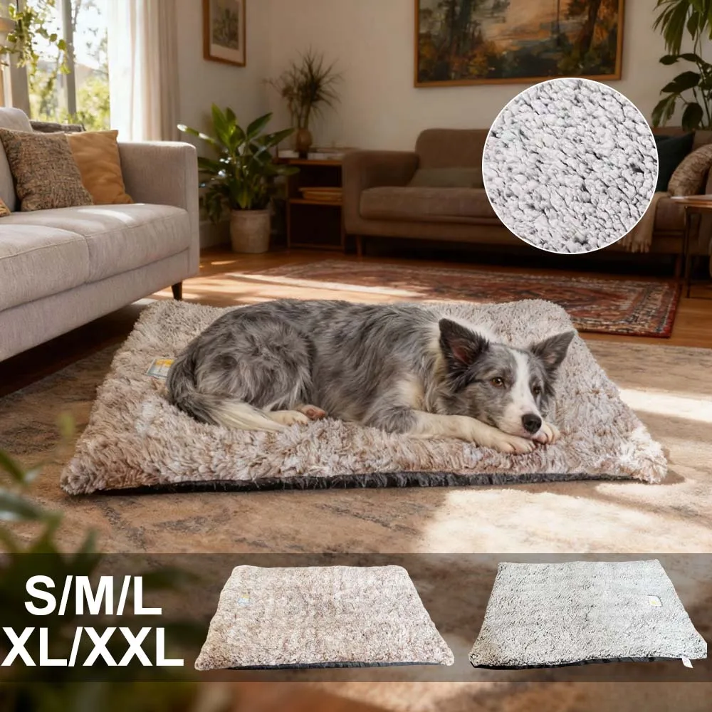 

Non-Detachable Pet Mattress Non-Slip Bottom Washable Puppies Kittens Bed Mat Warm Plush Cushion for Small Medium Dog Cats Perros