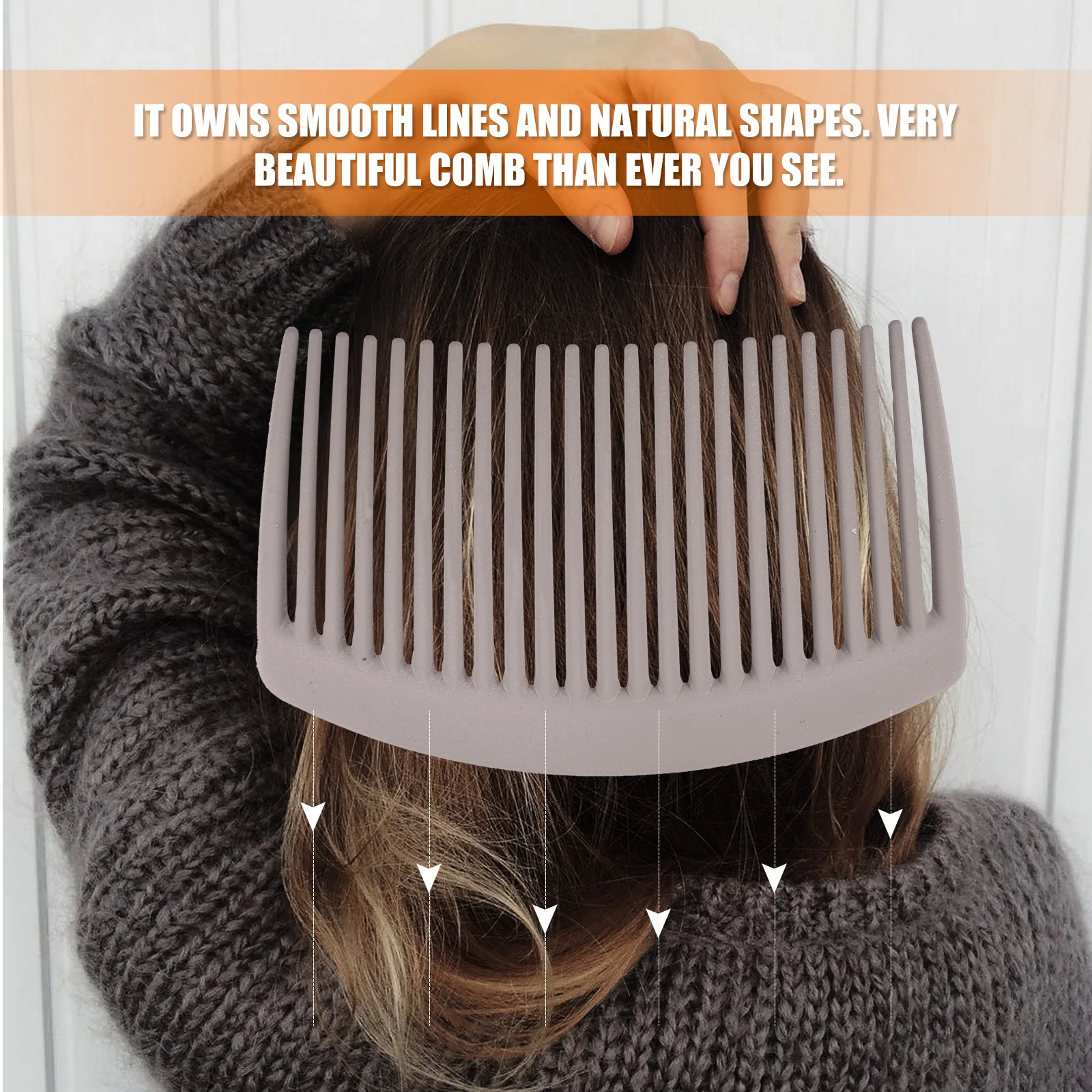 

4pcs Plastic Side Hair Smooth Detangling Styling Combs For Women Durable Hairdressing Tools Creative Side Combs