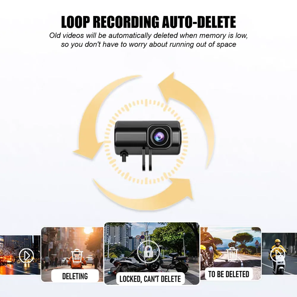 Car DVR Motorcycle Driving Dash Cam Camcorder 1080P HD Mountain Electric Bike Bicycle Motorcycle Helmet Camera Outdoor Black Box - view 4