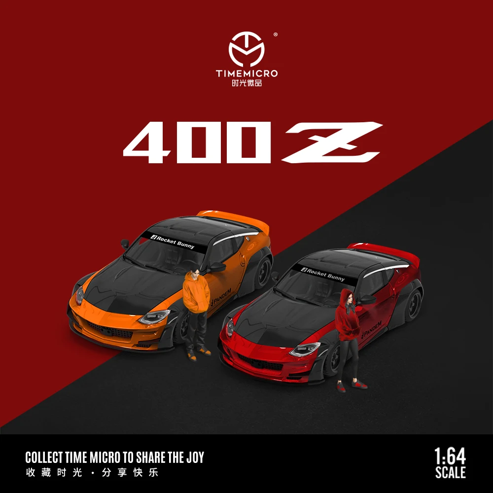 

Pre-sale *TimeMicro 1:64 Wide-body 400Z - Metal red-black painted alloy model