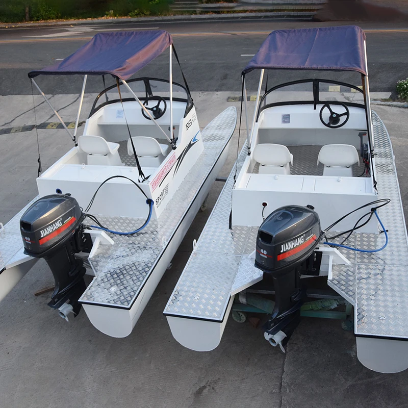 480 High-Quality Race Party Floating Aluminum Boat Yacht Outboard Catamaran Family House Pontoon Boats for Sale