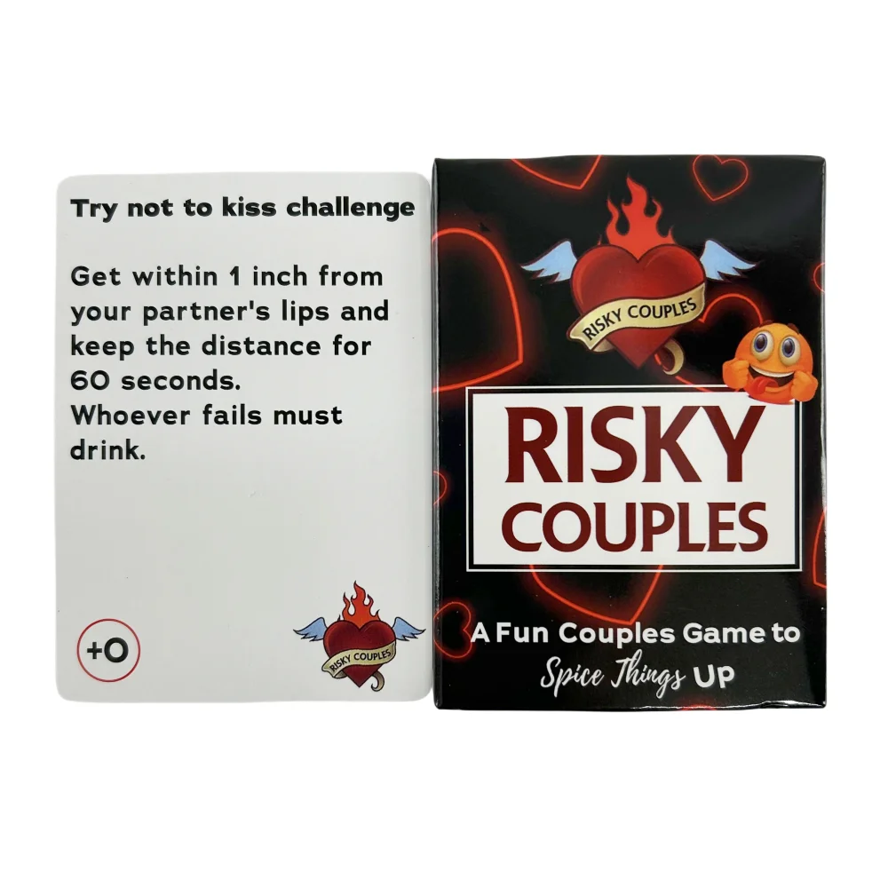 Risky Couples Super Fun Couples Game For Date Night Spicy Dares Questions For Your Partner Romantic Anniversary Card Game image 4