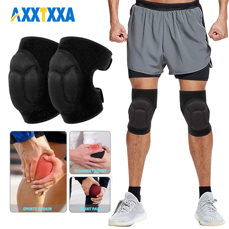 1 Pair Adult Knee Pads for Gardening,Anti-Slip Collision Avoidance Kneepads with Thick EVA Foam,for Construction Work,Volleyball