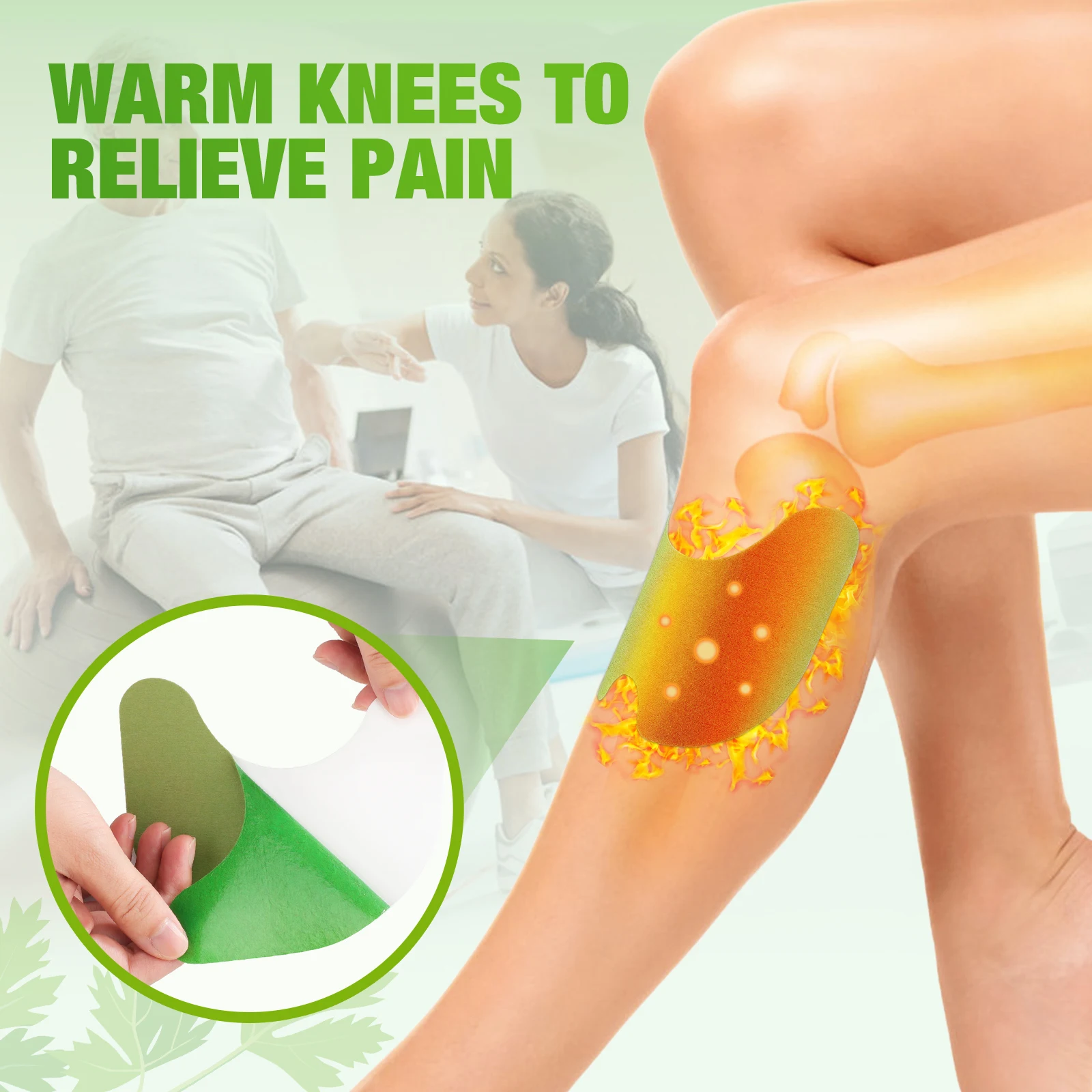 12/36/60 Pcs Wormwood Pain Relieving Sticker Plaster for Relieving Pain of Knee Joint Lumbar Vertebrae Cervical Vertebrae Patch