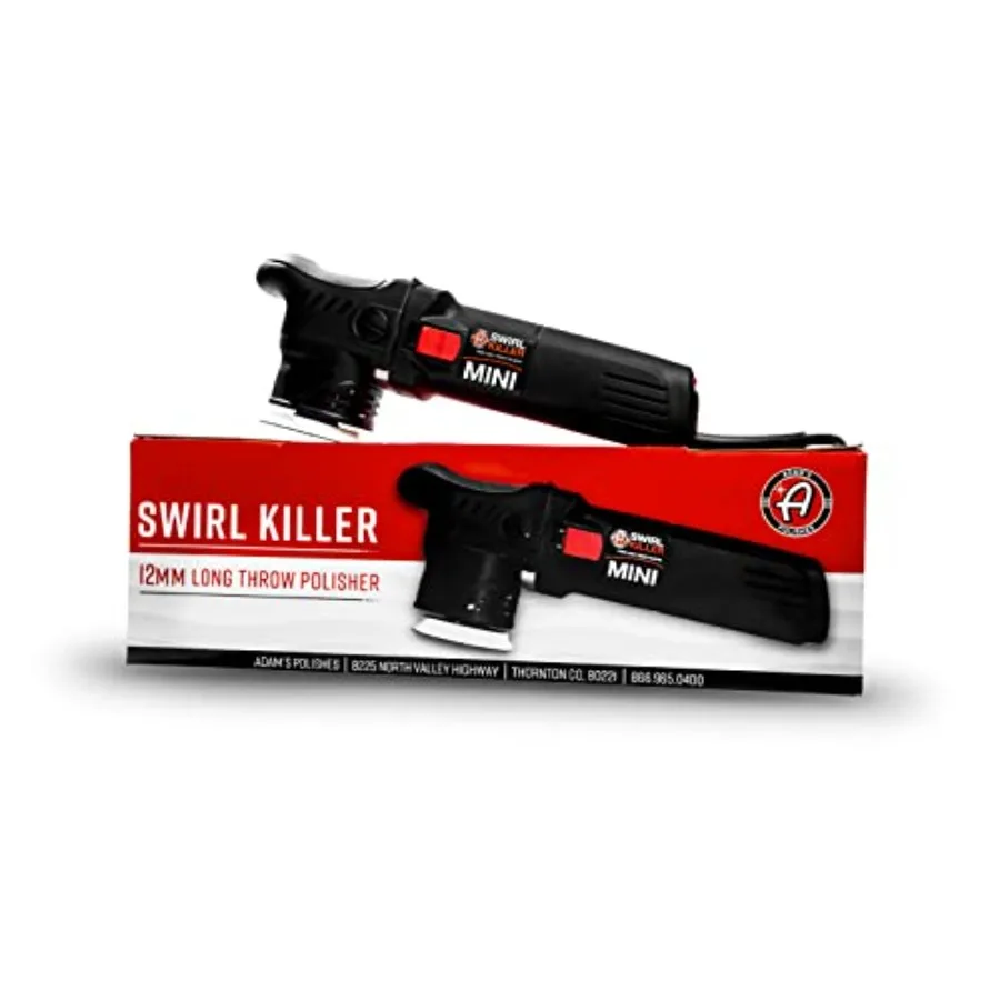

Polishes Swirl Killer 12mm Polisher - Orbital Polishing Paint Correcting Buffer Tool for Automotive Paint Restoration -