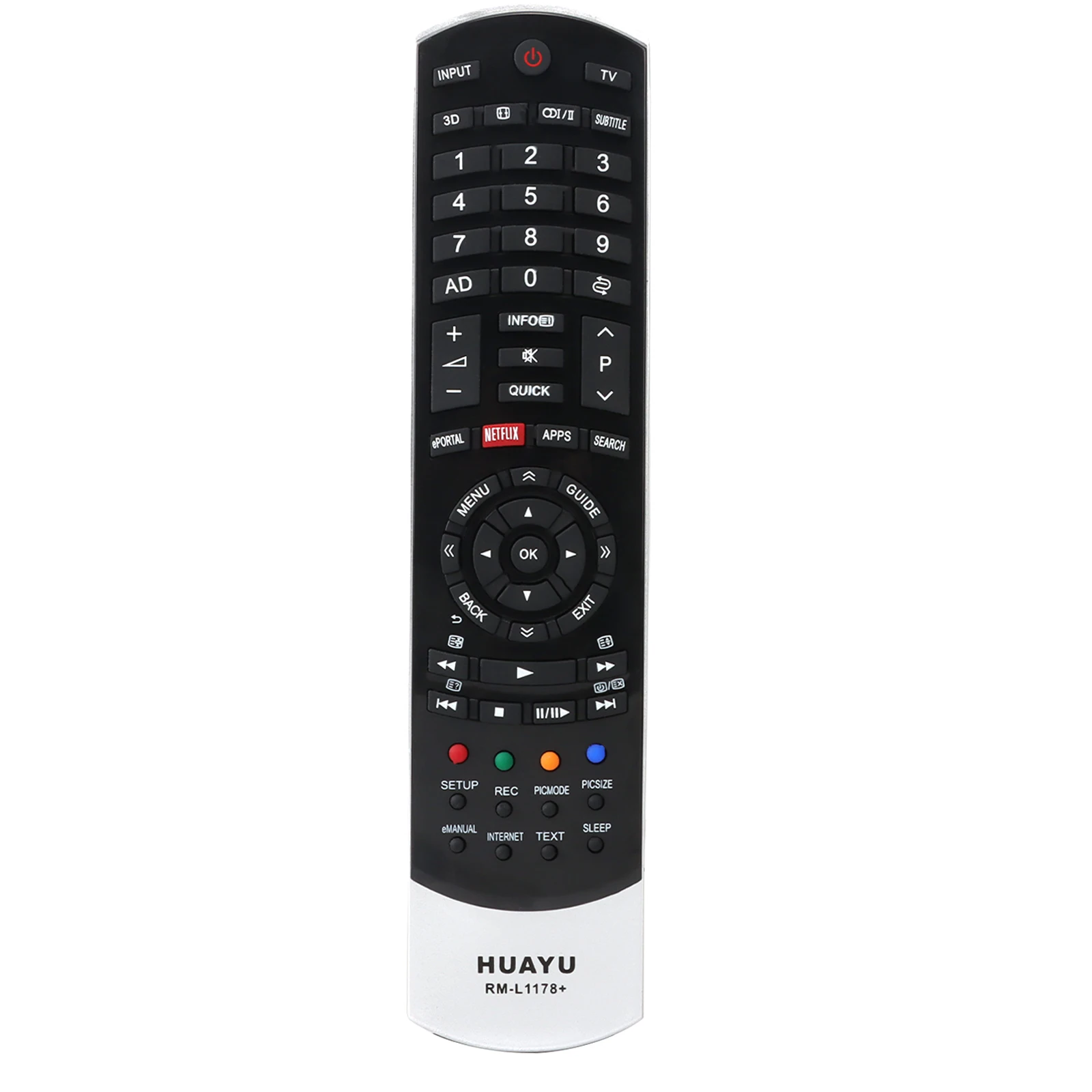 Universal Remote Control Use for Toshiba Home Smart TV RM-L1178+ HUAYU Directly Use