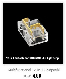 COB-Streifen auf Draht-LED-Anschlüsse, 5 8 10 mm Anschluss, lötfrei, für CCT, FCOB, RGB-LED-Streifen, Lichter 2, 3, 4-poliger Anschluss mit Draht – Detail 8