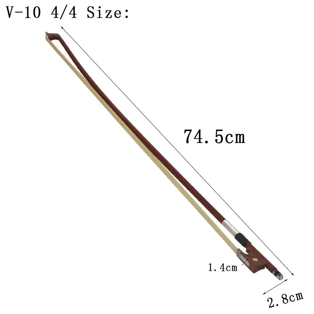 Violin Bow 4/4 Full Size Student Violin Bow Well Balanced Real Mongolian Horse Hair For Professional Player Beginner