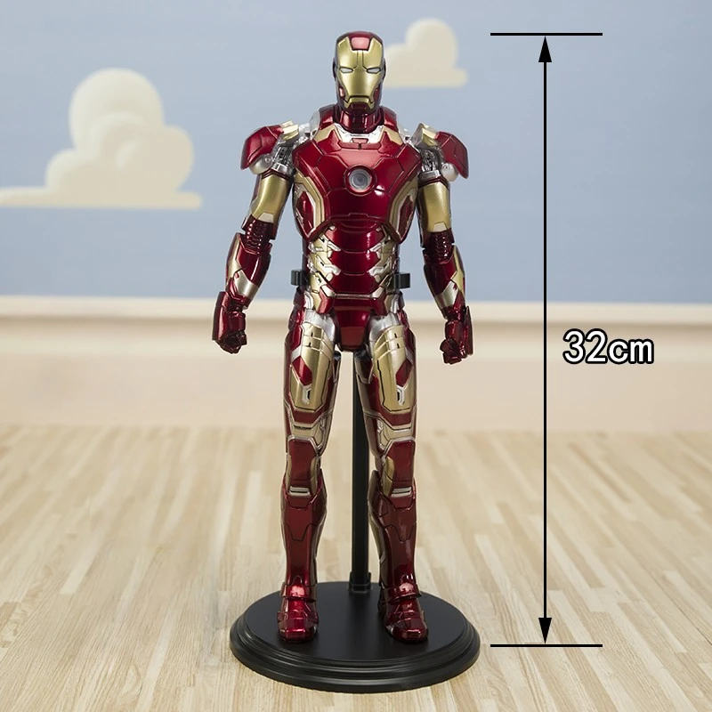 Figura Marvel Comics, Homem de Ferro, Capitão América, Coleção Anime Action, Ornamento, Brinquedos de Decoração, Crianças, 32cm