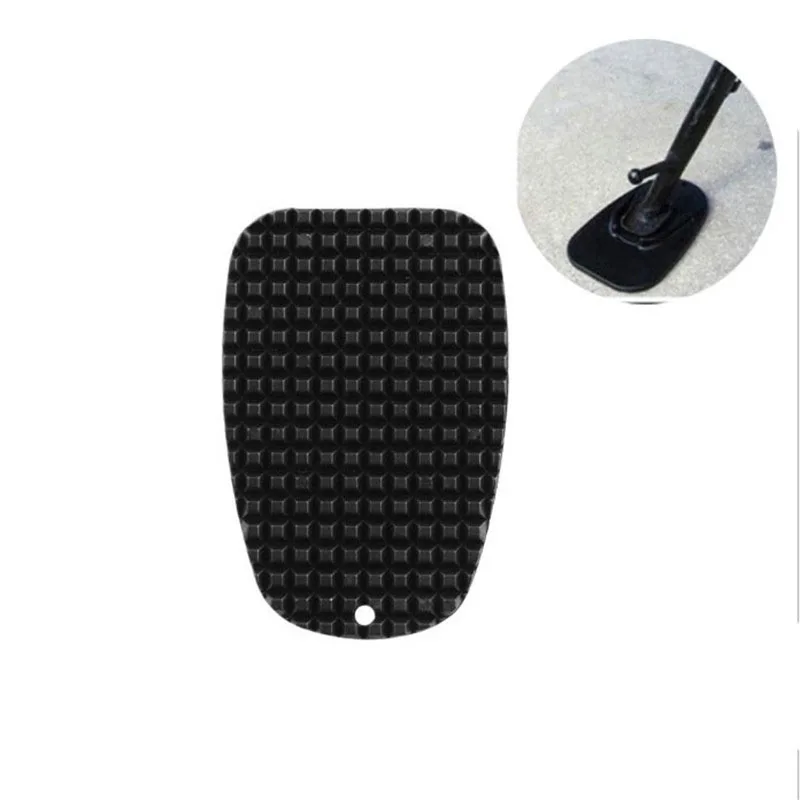 Black Motorcycle Plastic Kickstand Side Kick Stand Pad Plate Base Universal For     Motorbike Parking