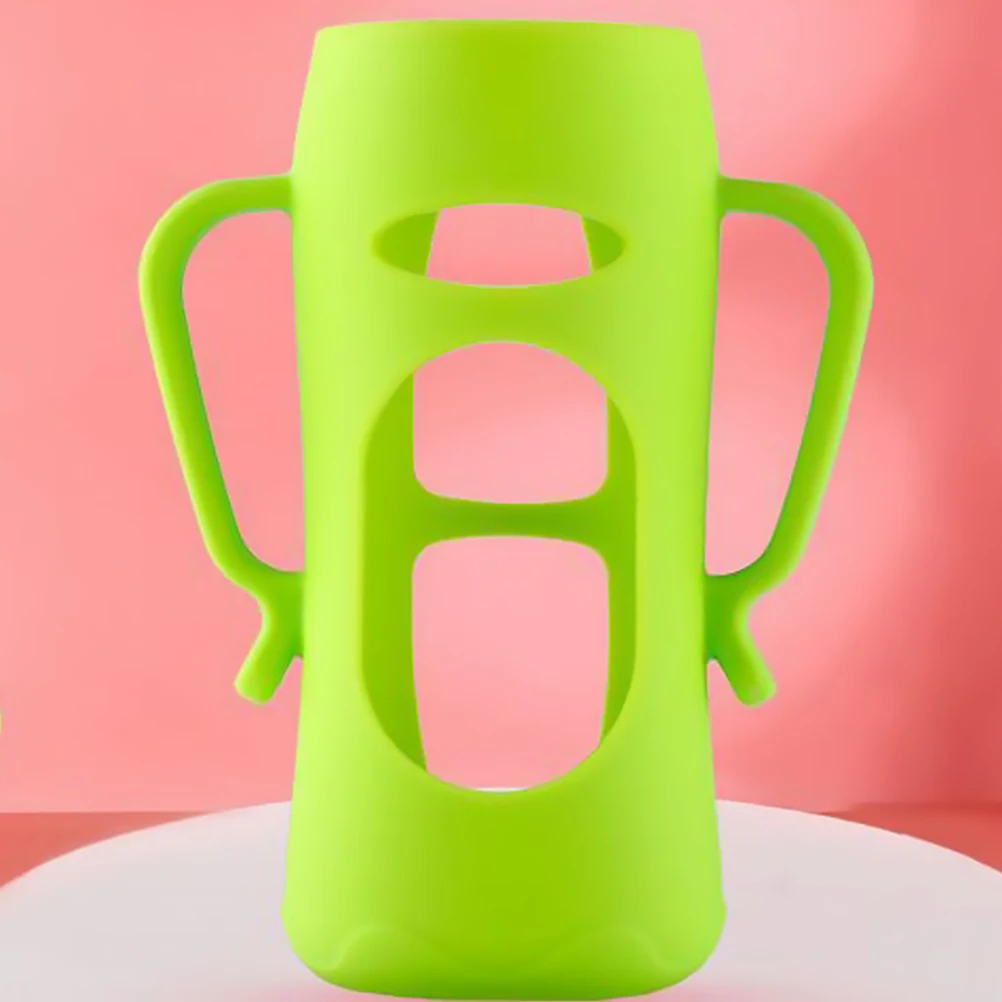 

2 шт. силиконовый чехол для бутылочки, рукав для кормления детского молока, защитный чехол, гелевый прочный чехол для бутылочки с молоком, широкий рот