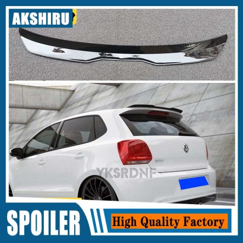 Rear Roof Spoiler For VW POLO MK5 GTI / R-LINE Lip Wing Spoiler For Polo MK5 6R 6C ABS Plastic Rear Window Spoilers