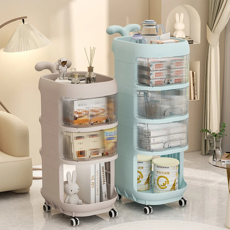 Stroller  Racks Baby Items Snack Storage Cabinets Multi-layer  Toy Drawers Removable   In The Living Room