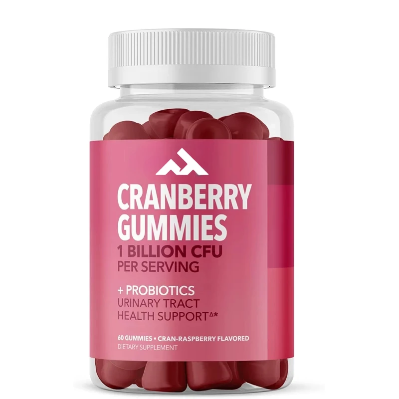 علكة التوت البري UTI Probiotics التي تحتوي على 1 مليار CFU مكملات التوت البري تخفف من مسار البول الأنثوي توازن PH الصحي