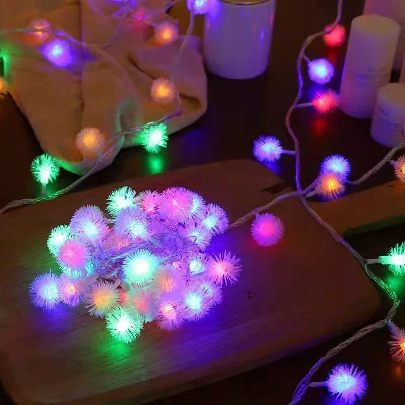 3M/5M/10M USB/Battery Led Ball Garland Lights Fairy String Outdoor Lamp Christmas Holiday Wedding Party Room Light Decoration