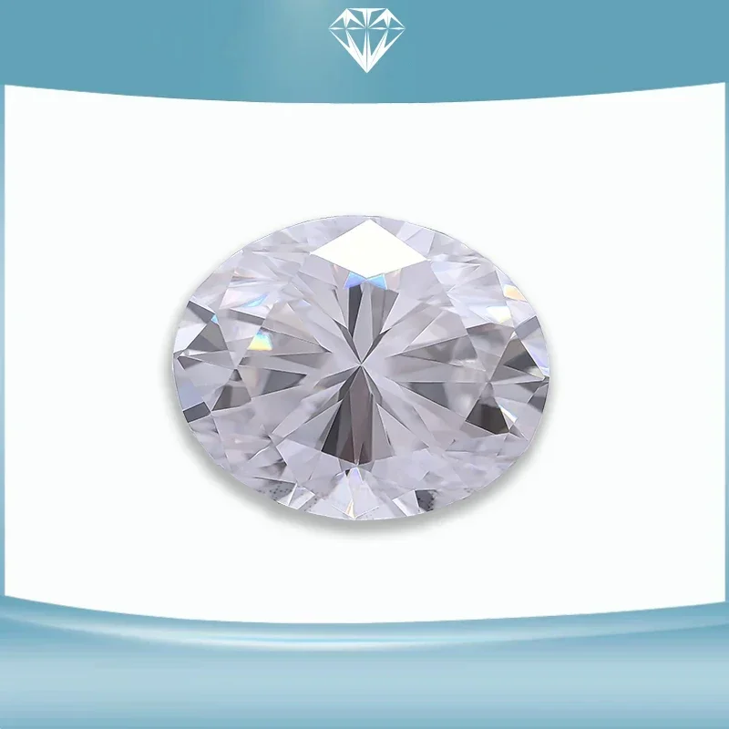 

Highest Grade Moissanite Stone Oval Cut Super White D Color VVS1 Top Quality Charms Jewelry Making Materials with Certificate