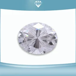 Highest Grade Moissanite Stone Oval Cut Super White D Color VVS1 Top Quality Charms Jewelry Making Materials with Certificate