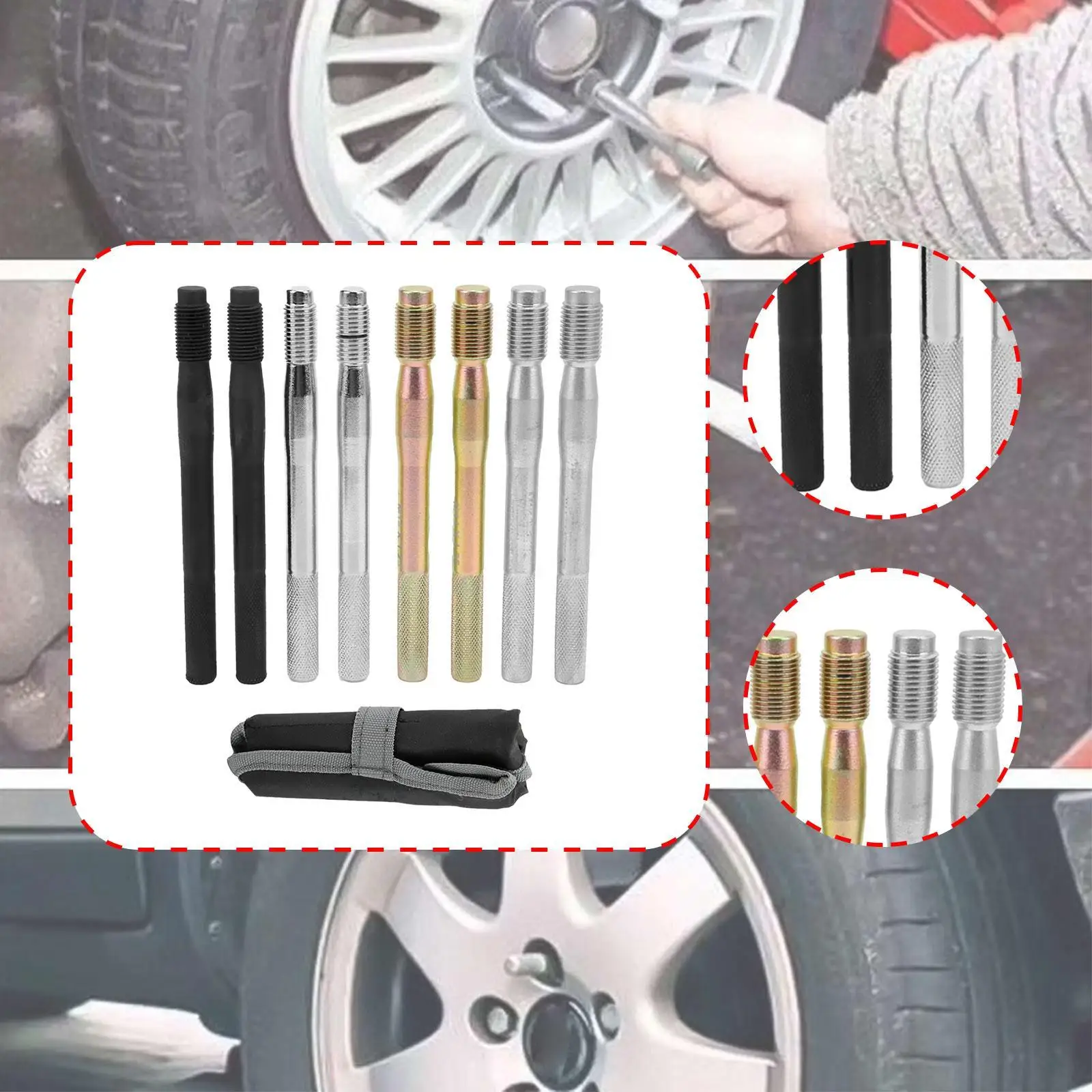 

Штифты для выравнивания колес Простые в использовании Удобные вешалки для колес Диски Шпильки Направляющие штифты