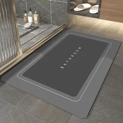 High-quality Super Non-slip Bathroom Mat Absorbent Toilet Anti-skid Bathtub Foot Mat Kitchen Living Room Floor Mat Home Decor