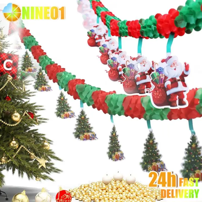 Guirxiété de bannière de Noël, décorations pour la maison, père Noël, cadeau de joyeux Noël, décor de Noel, nouvel an, 2023, 2024