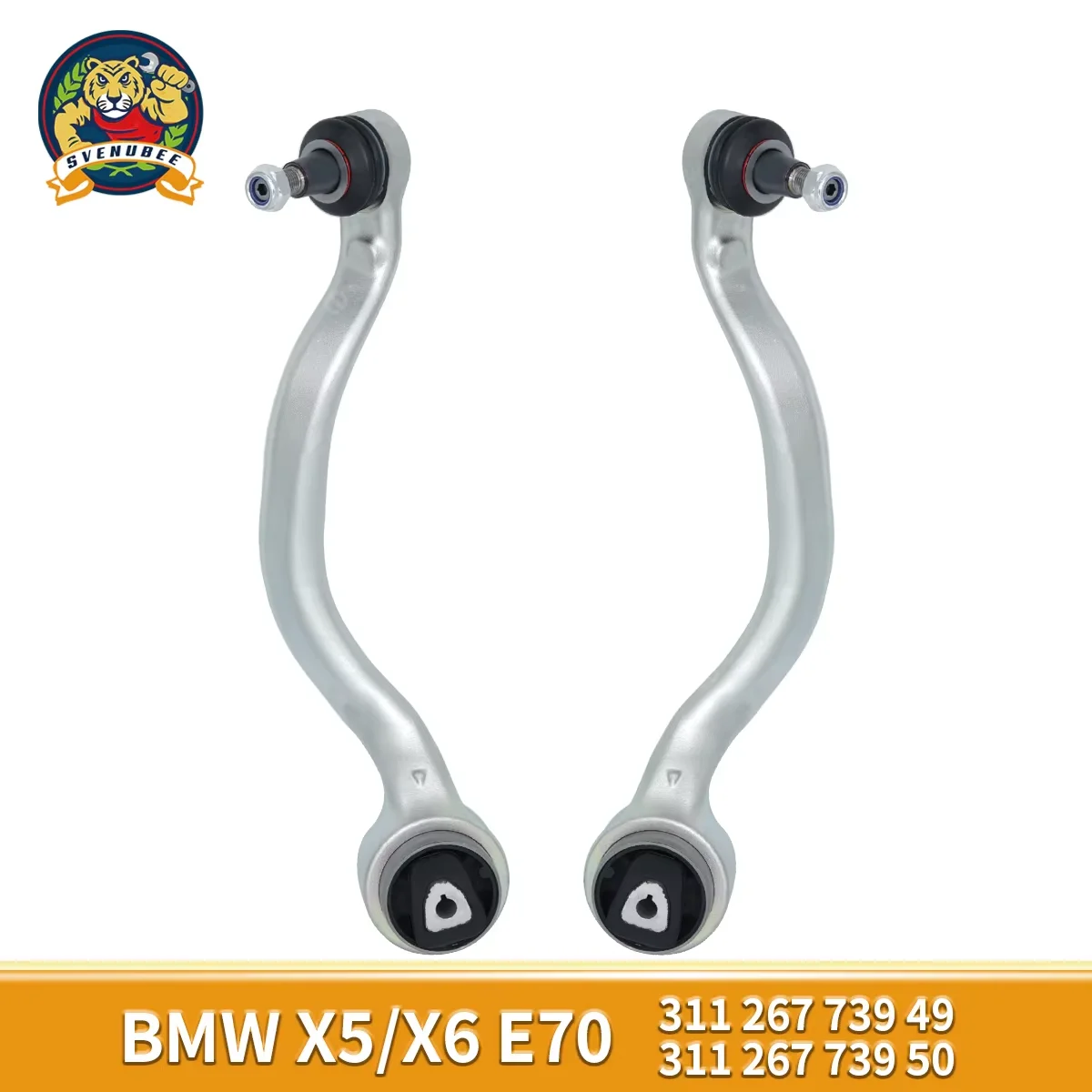 

Svenubee 2Pcs Front Lower Control Arms Kit Set for BMW X5 X6 Series E70 XDrive 2006 2007 2008 2009 2010 2011 2012 2013 2014