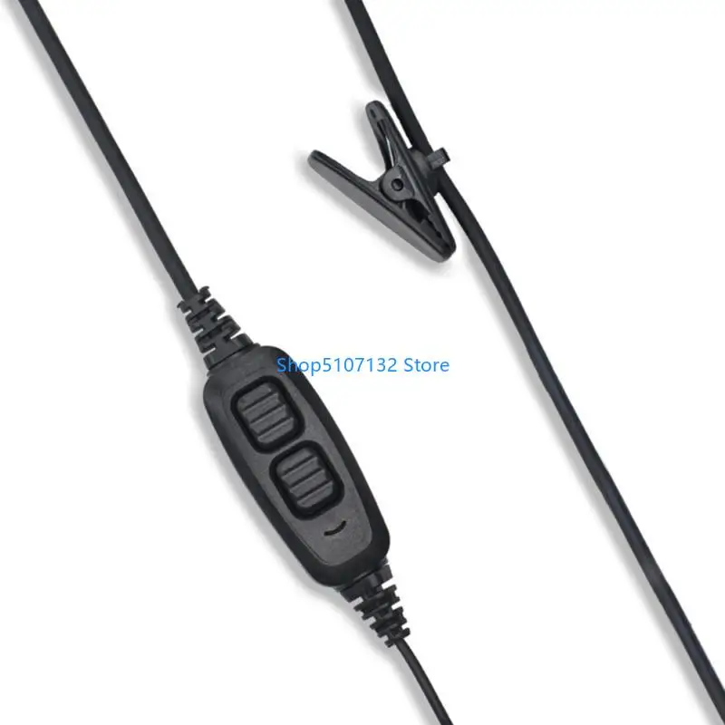 87HD Double Push to Talk 2 Pin Plug Headsets Adapter for 82 Series Walkies Talkies