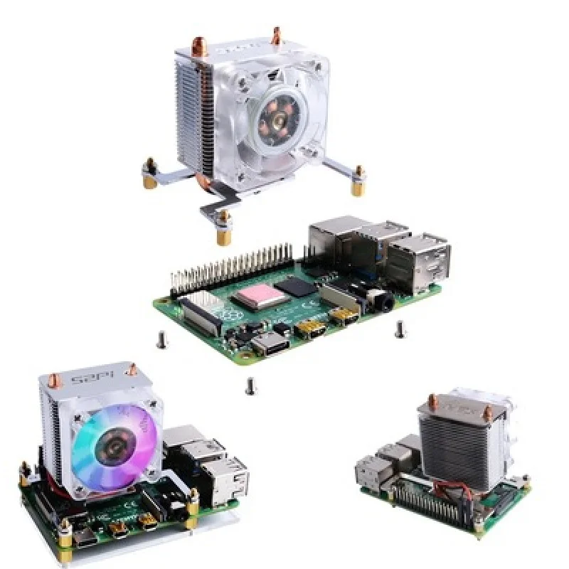 Himbeer Pi4generationb Ice tower Pura diator Rgb bight Fan 3b/3 bapply