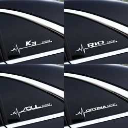 2pc PVC for KIA Sportage Rio K2 Sorento Soul Picanto Optima Ceed Forte Cadenza K5 K6 K3 Car Sticker Side Window Decorate Decals