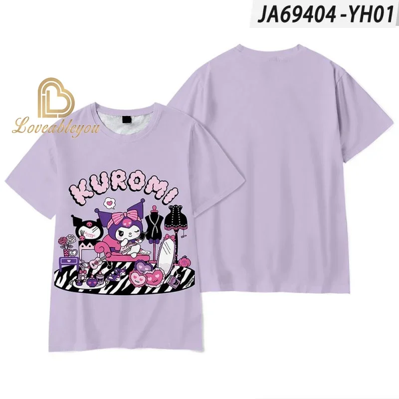 Estate San Kuro bambini T-Shirt Kawaii My Melody T Shirt Anime abbigliamento Casual Kid Girl Boy manica corta top regalo