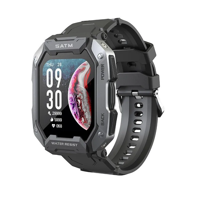 TANK C20 Outdoor Smart Watch 5ATM IP69K Waterproof Bluetooth Wireless Step & Health Monitoring Exercise & Sleep Analysis