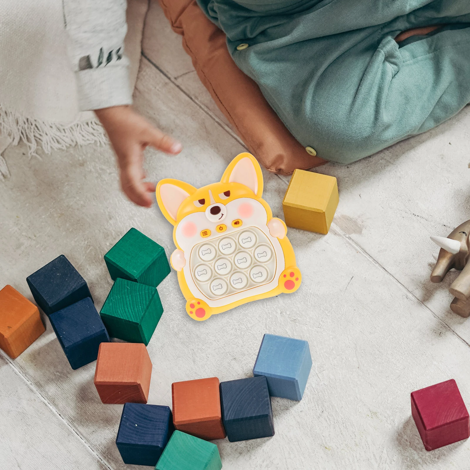 

Press The Game Machine for Toddlers Kids Push Stress Reliever Orange
