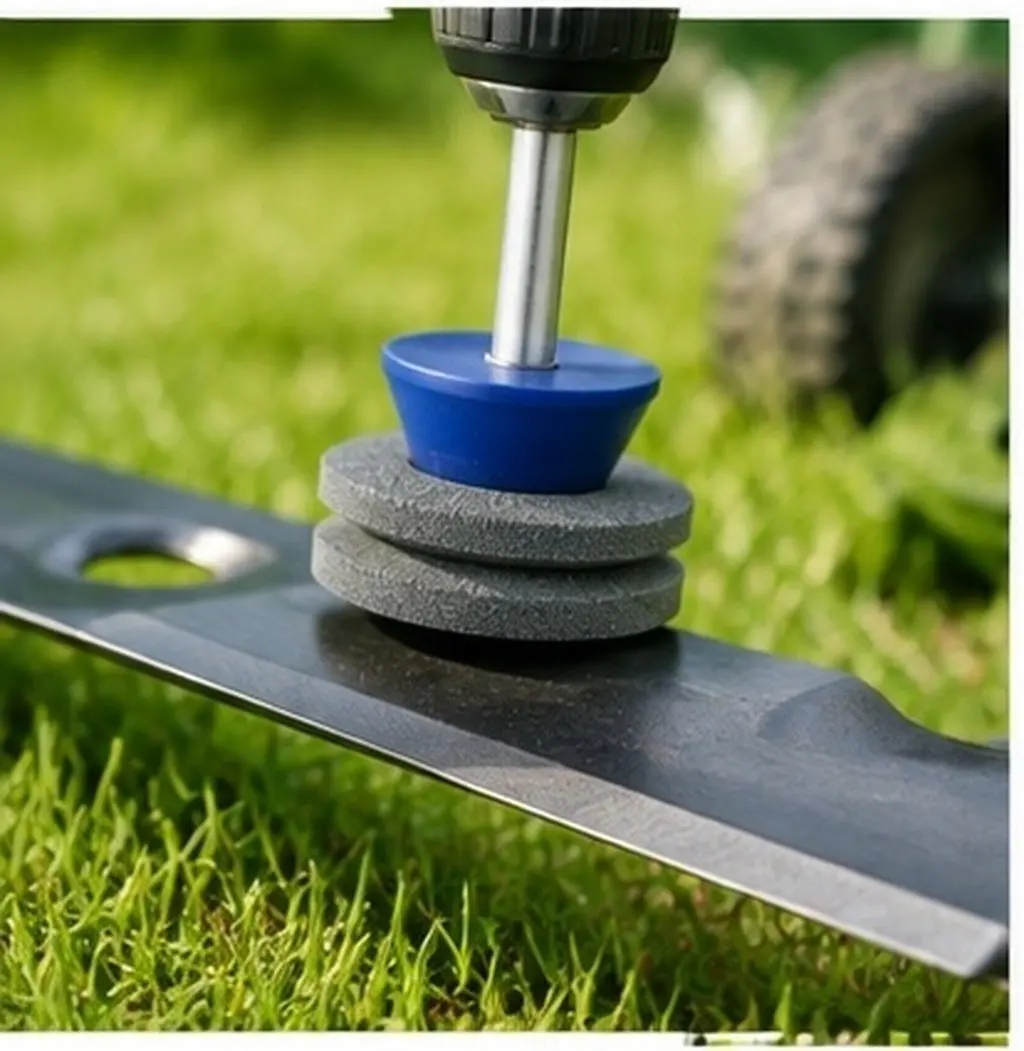 Lawnmower Blade Sharpener Industrial Grinding Head Grinding Stone Easy Use Home Industrial Lawn Mower Tool Garden Tool Sharpener