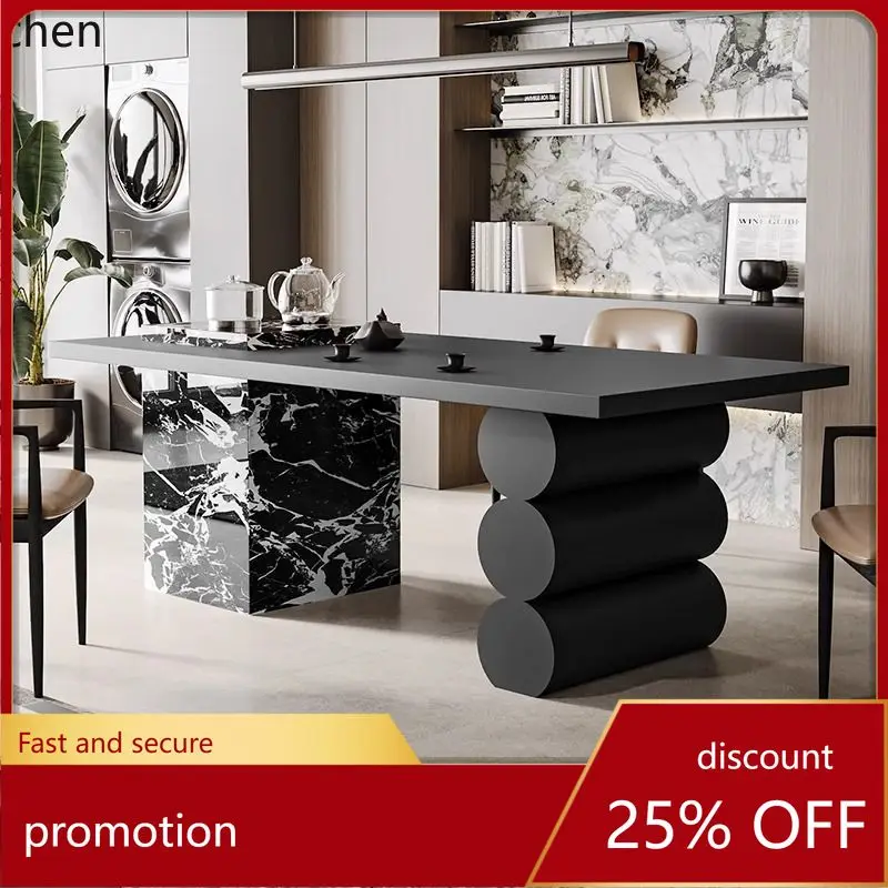 

ZML High-End Modern Light Premium Sense Rock Plate Creative Art Minimalist Tea Table Simple and Elegant