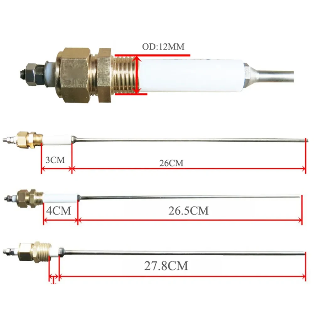 

1/2inch/ 1/4inch/ 3/8inch High Temperature Resistance Water Level Probe Boiler Electrode Rod For Steam Boilers Replacement Parts