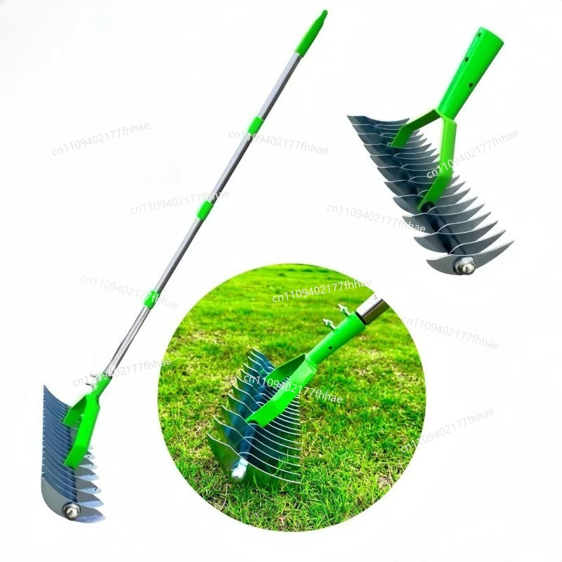 Gardening Tools Lawn Weed Puller Thatch Rake Leaf Rake Set