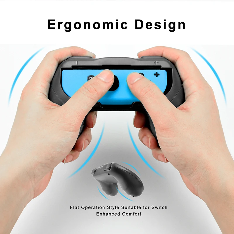 2PCS Hand Grips For Nintendo Switch OLED Accessories Handle Grip Gaming Accessories Anti Sweat Slip Switch Joy-con Grip Control