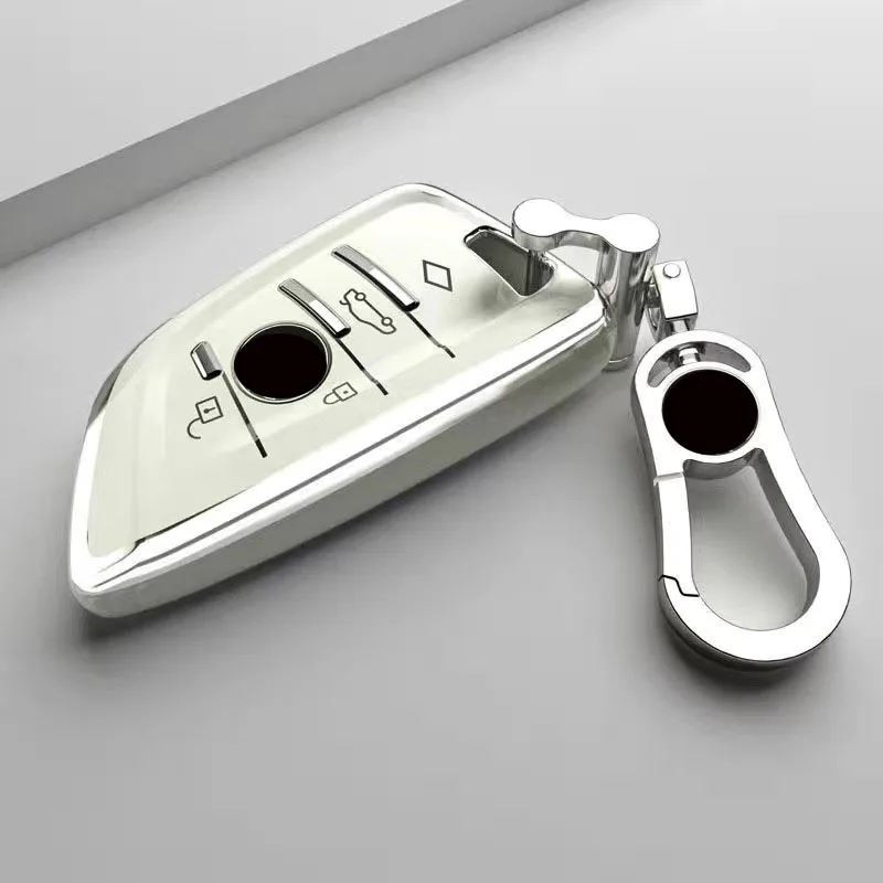 

TPU Car Key Case Cover Shell With Keychain For BMW 1 3 5 7 Series X1 X3 X4 X5 X6 G20 G30 F15 F16 G01 G02 G05 F10 F20 F30 G07 F34