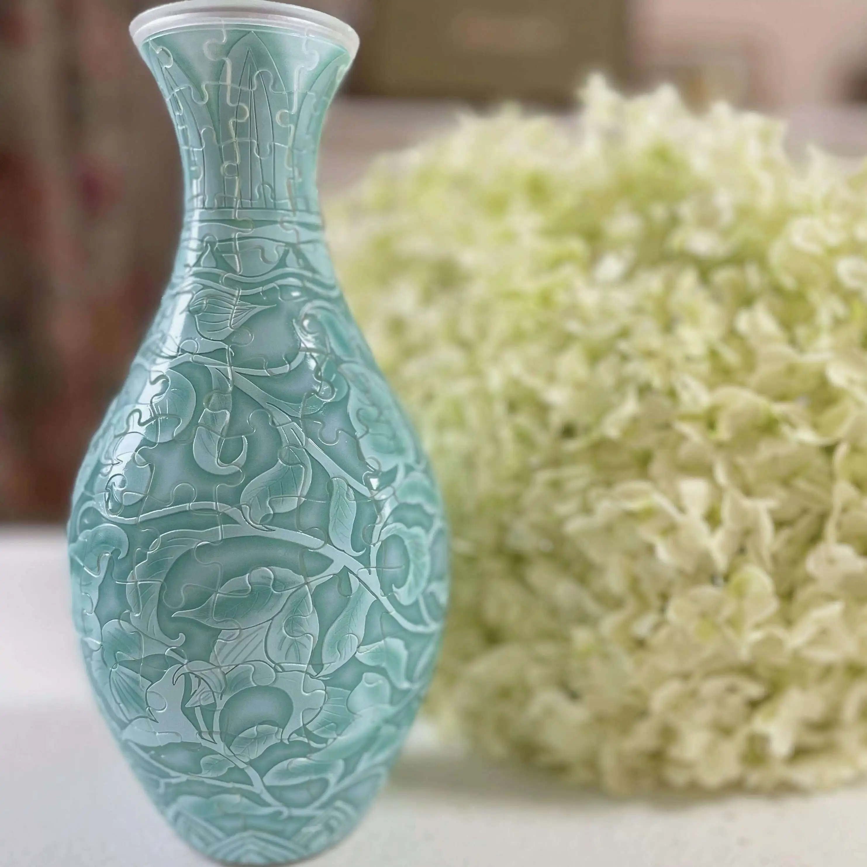 Creative National Style 3D Puzzle Vase DIY Assembly Toy Handmade Art Gift for Couple Interaction Holiday Present