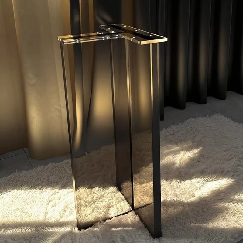 fn-Factory Custom Fashion Luxury Gradient Color Acrylic Table Leg Stand Modern Design Furniture Acrylic Base Feet Desk Legs